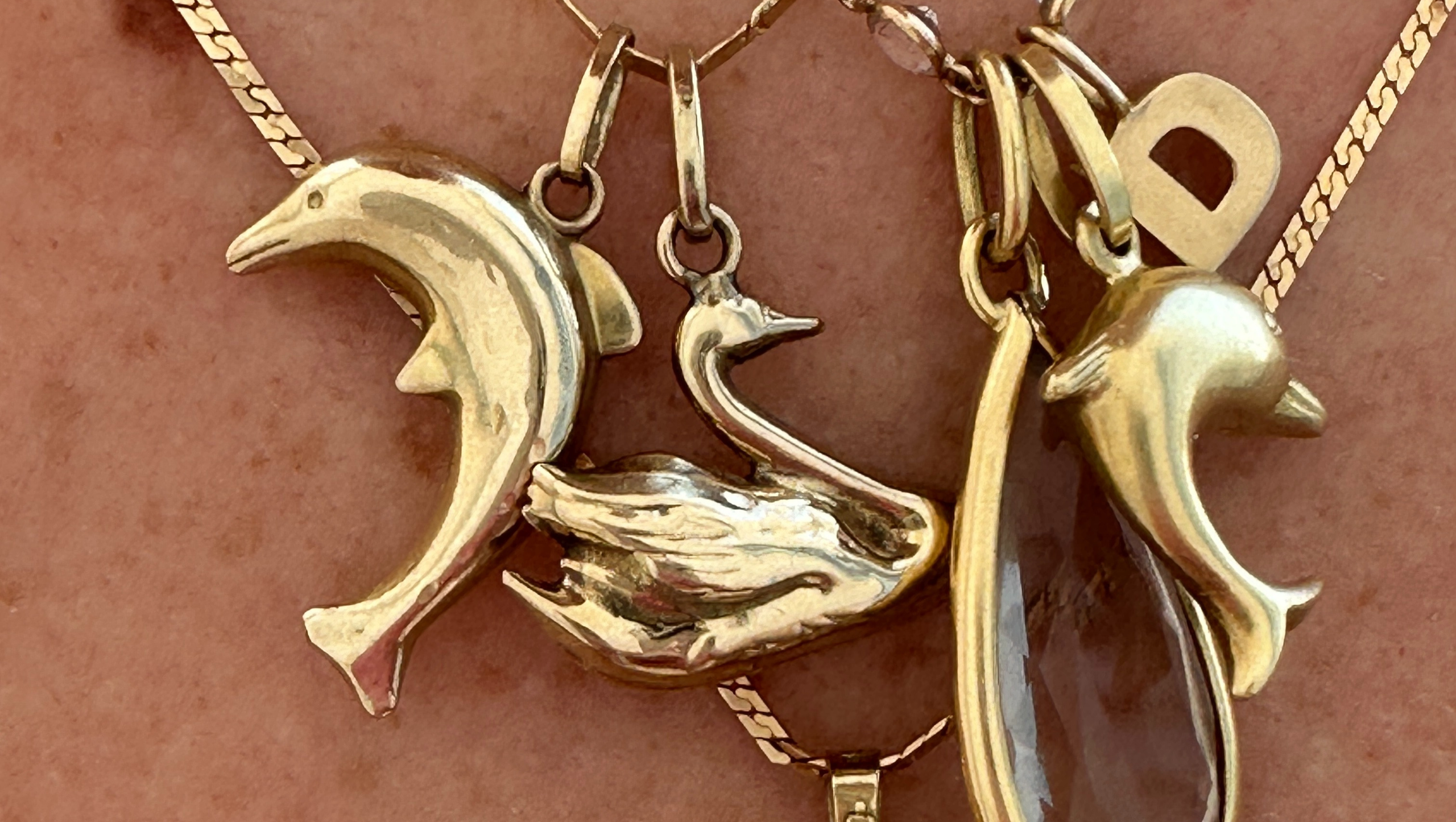 Vintage Gold Charms & Chains