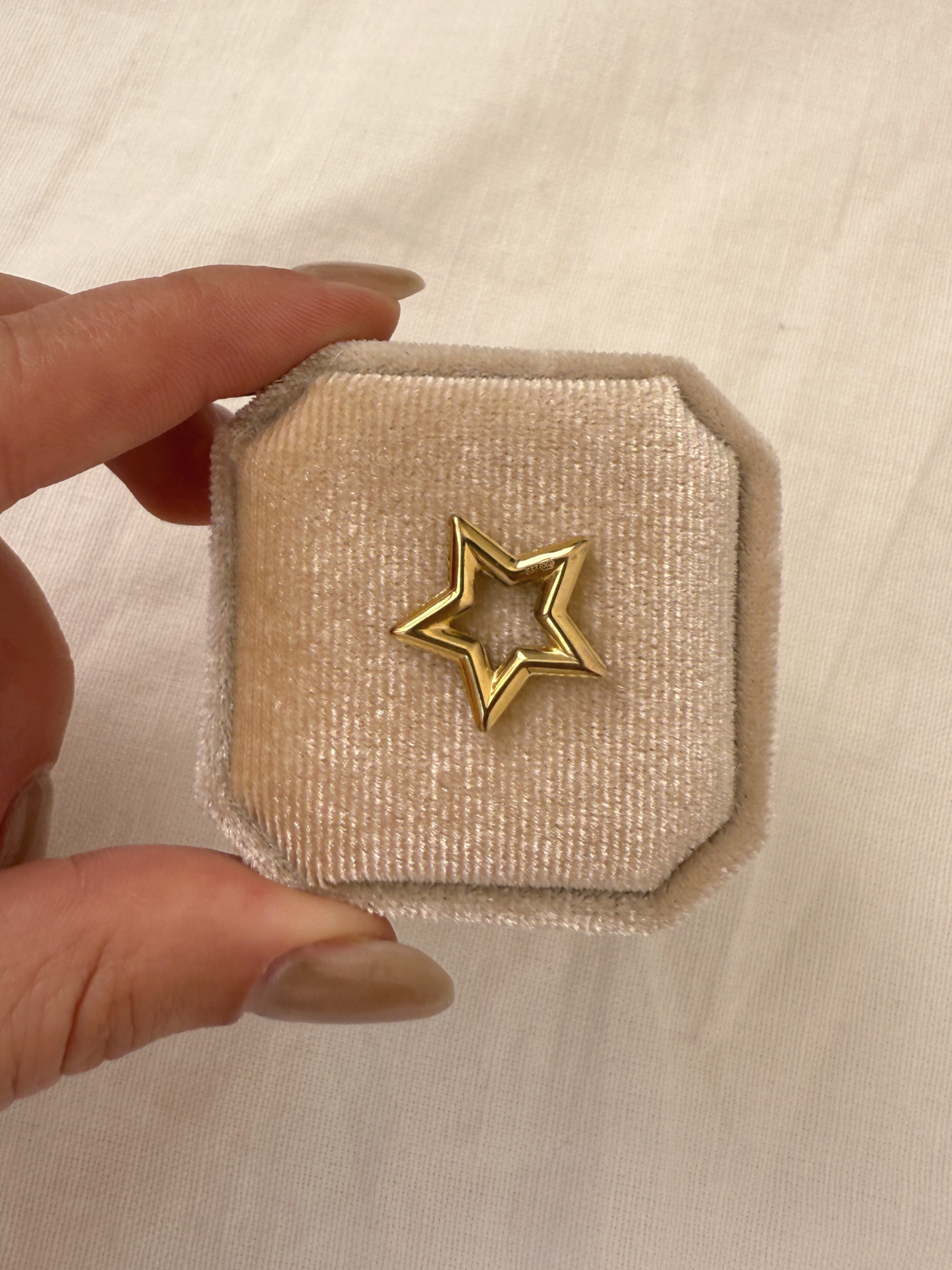 Star Girl Charm Vintage Gold