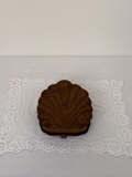 Big Scallop Box Olive Wood