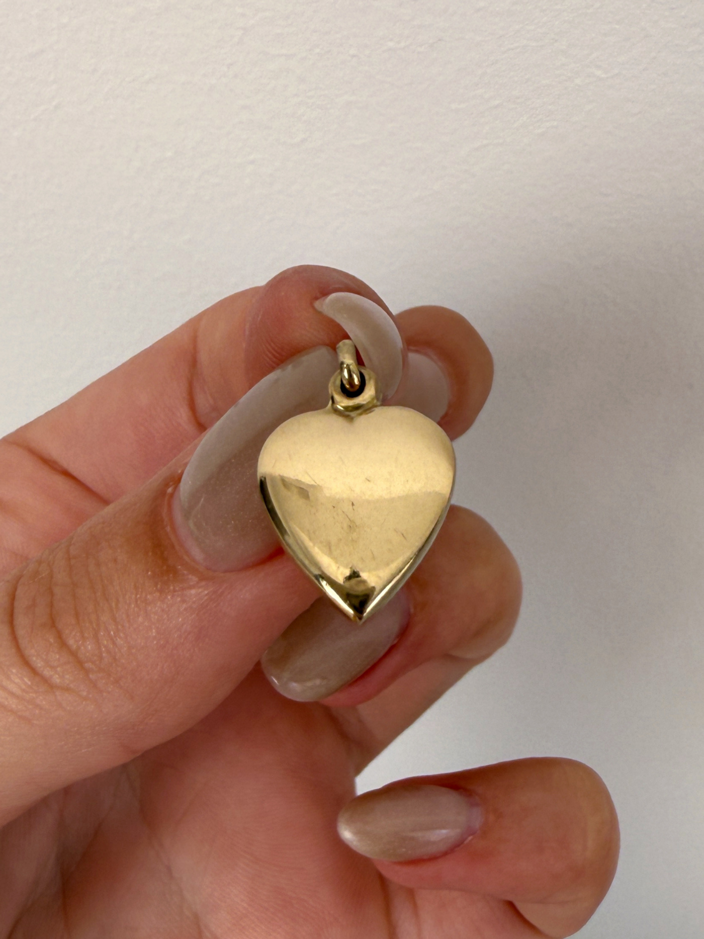 Heart Charm Vintage Gold
