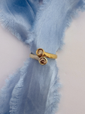 Champagne Toi et Moi Ring Vintage Gold
