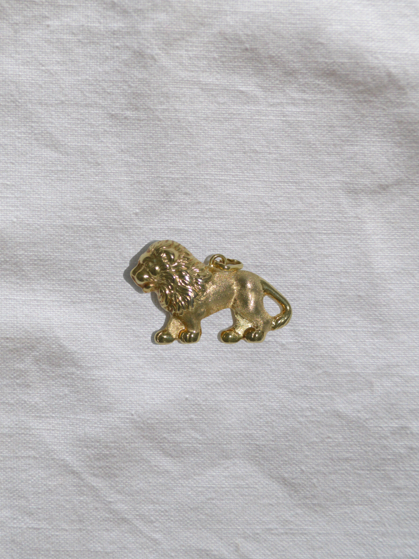 Leo Charm Vintage Gold