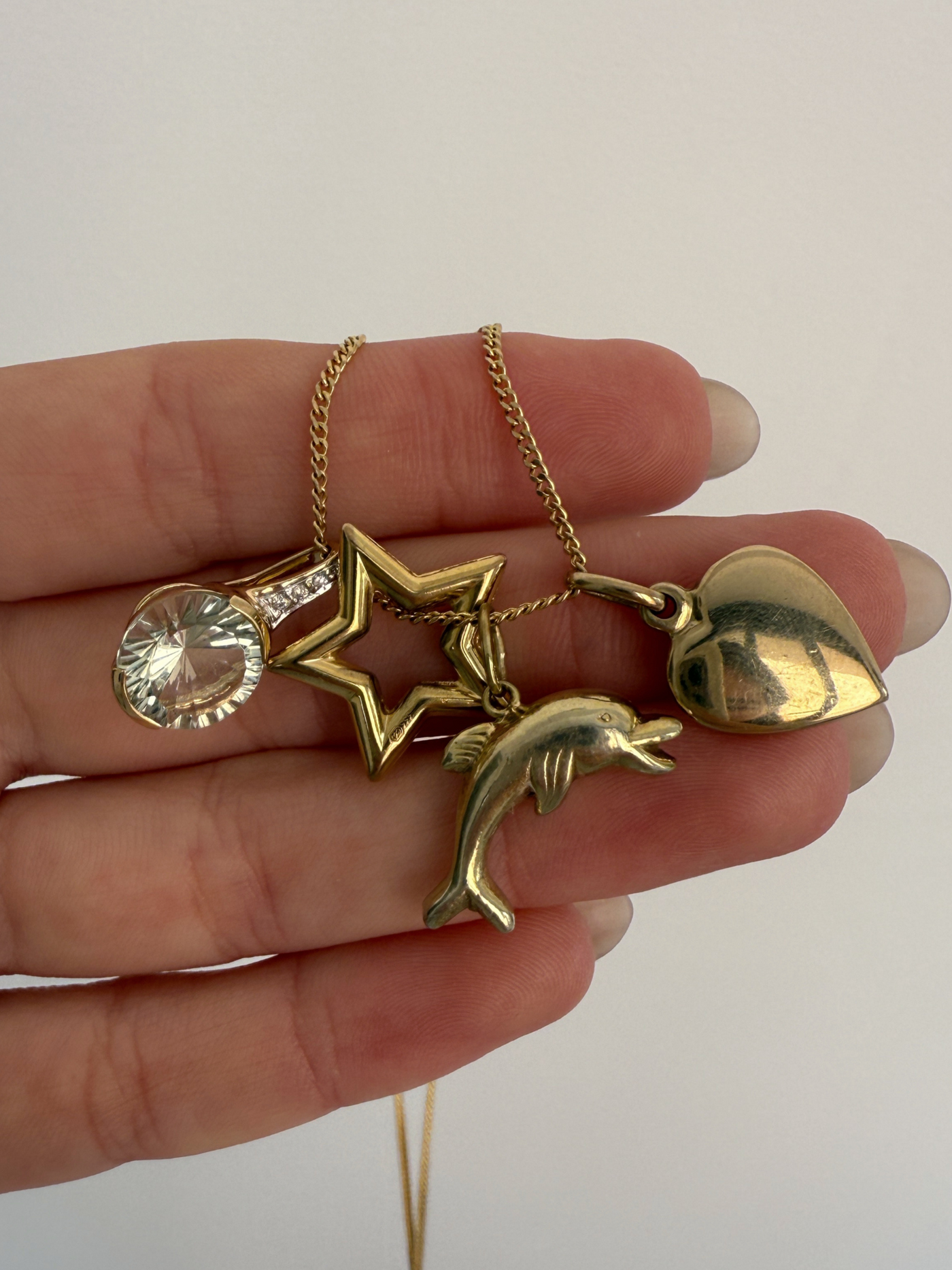 Star Girl Charm Vintage Gold