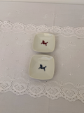Porcelain Horse Trinket Dish Set