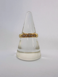 Diamond Stacking Ring Vintage Yellow Gold