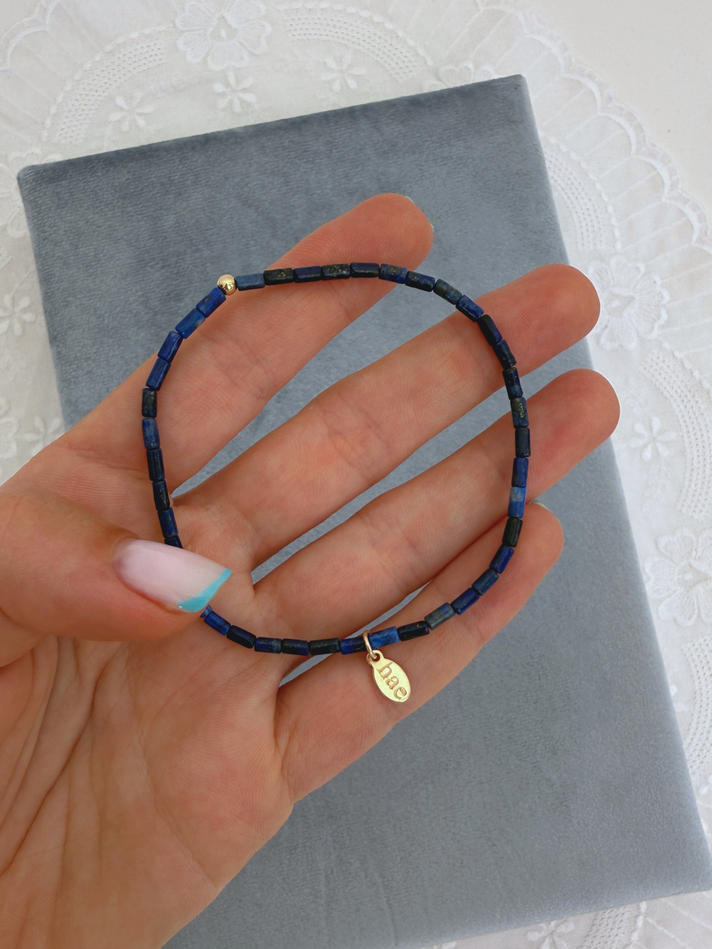 Dainty Lapislazuli Bracelet