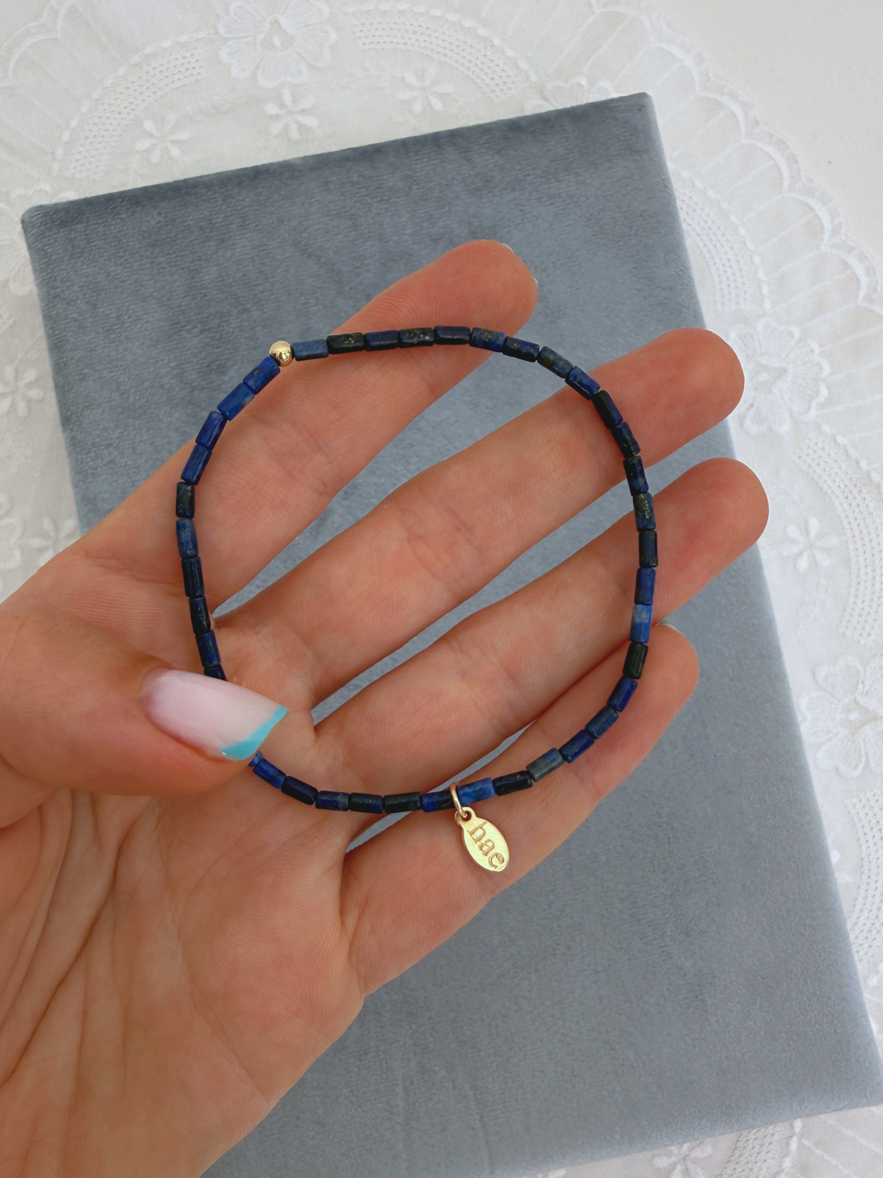 Dainty Lapislazuli Bracelet