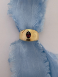Purple Garnet Ring Vintage Gold