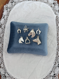 Horse Charms Vintage Silver