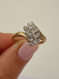 Cluster Ring Vintage Gold