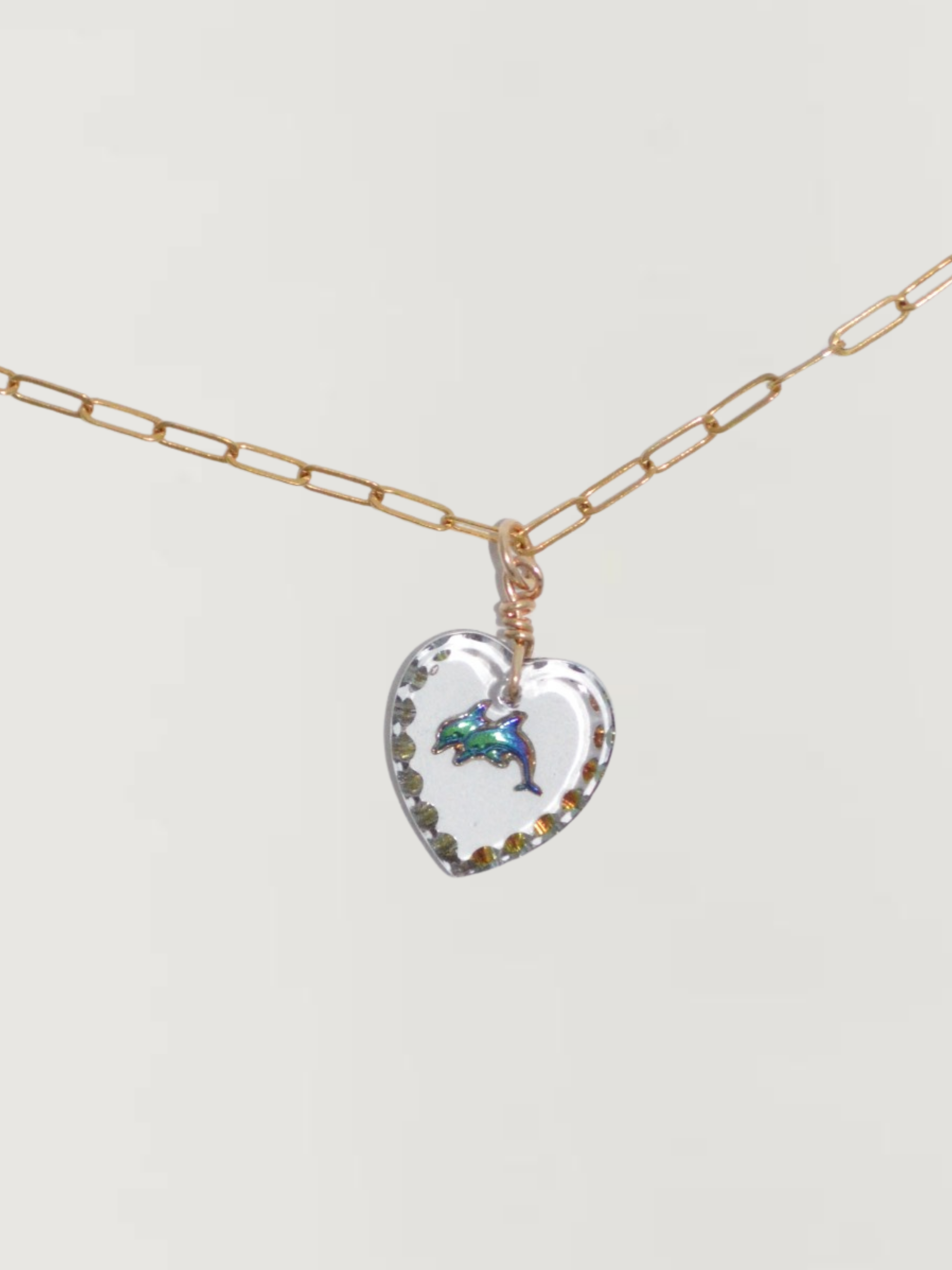 Crystal Dolphin Necklace