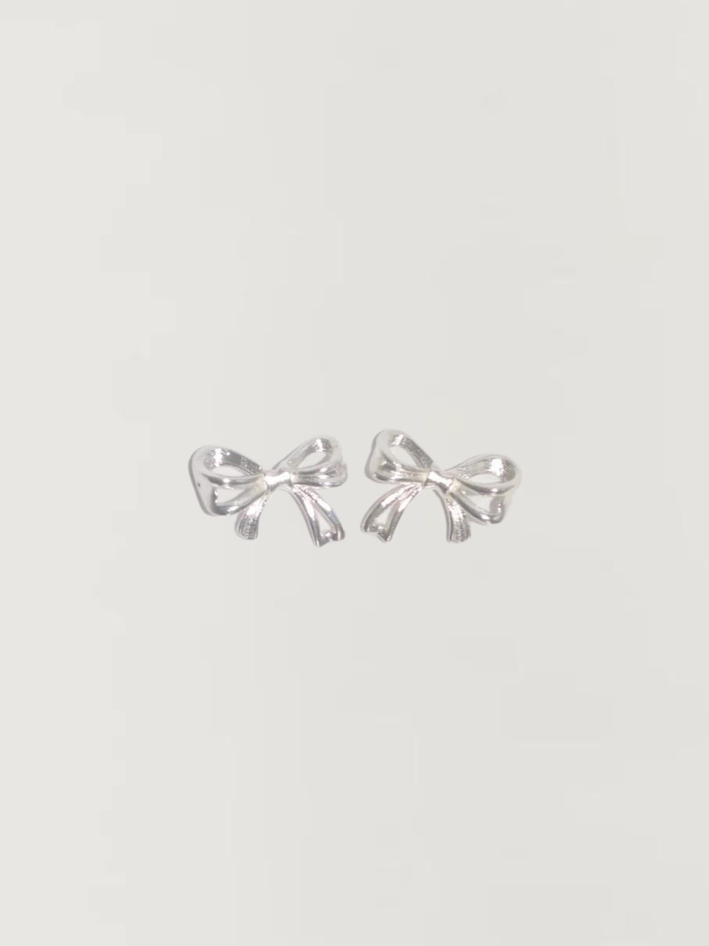 Baby Bow Studs Silver