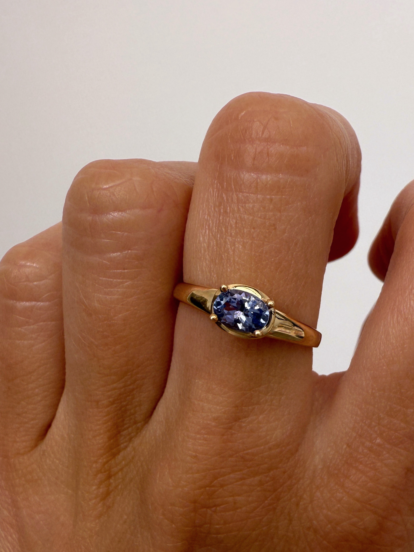 Lavender Solitaire Vintage Gold