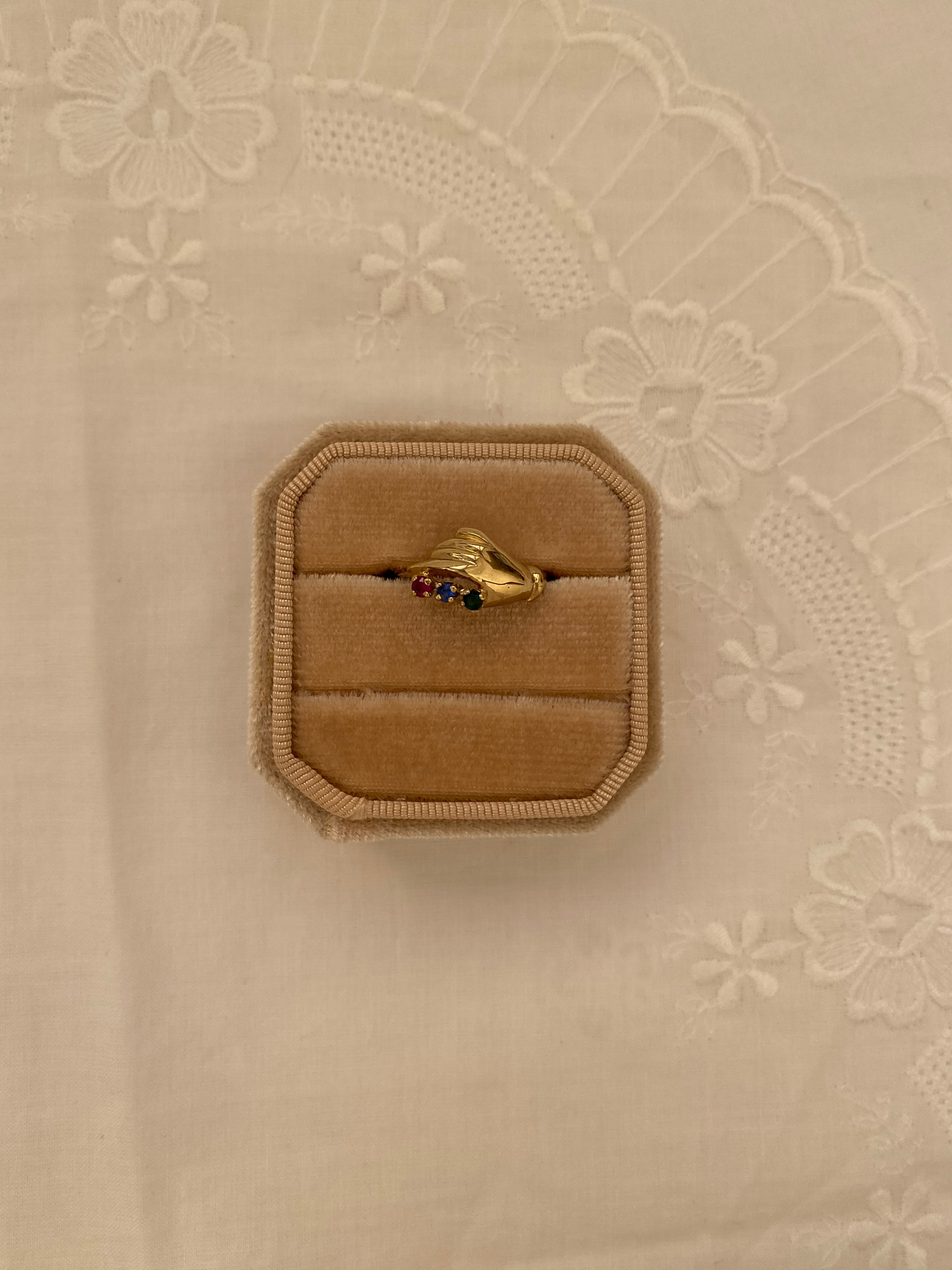 Hand Ring Vintage Gold