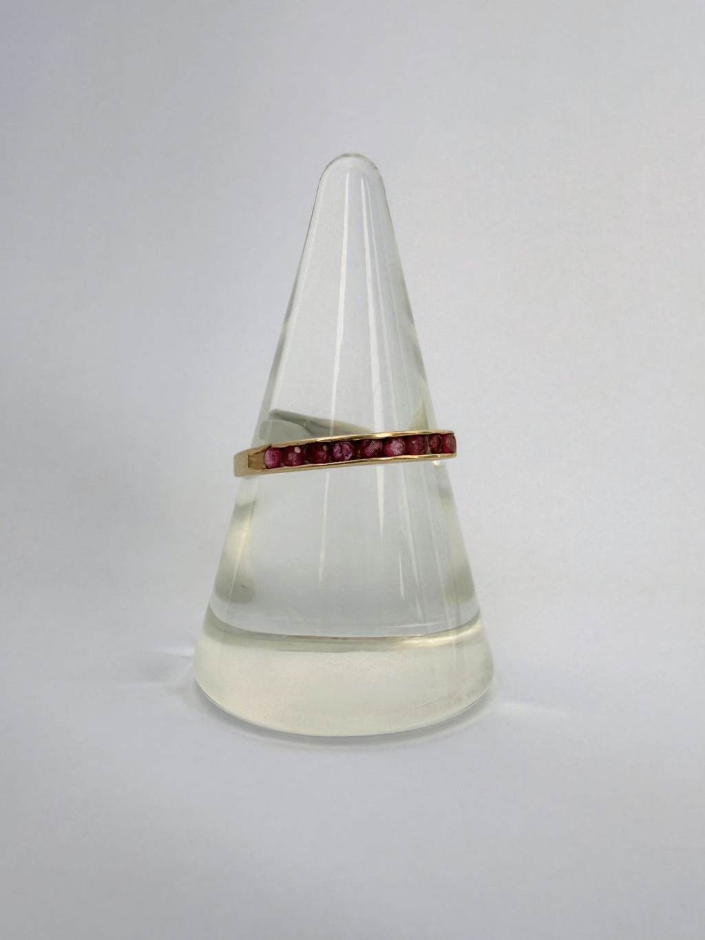 Ruby Memory Ring Vintage Gold
