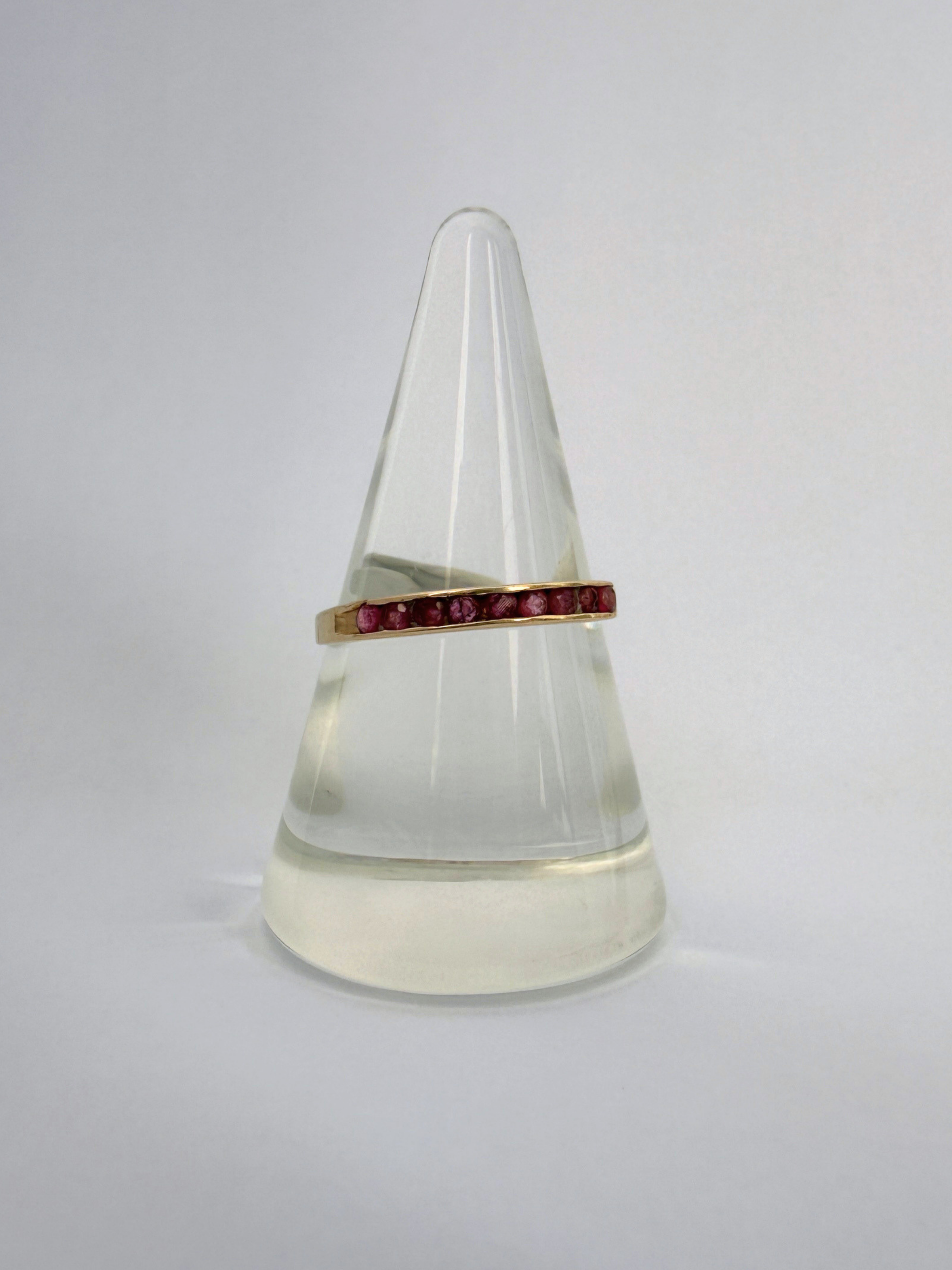 Ruby Memory Ring Vintage Gold