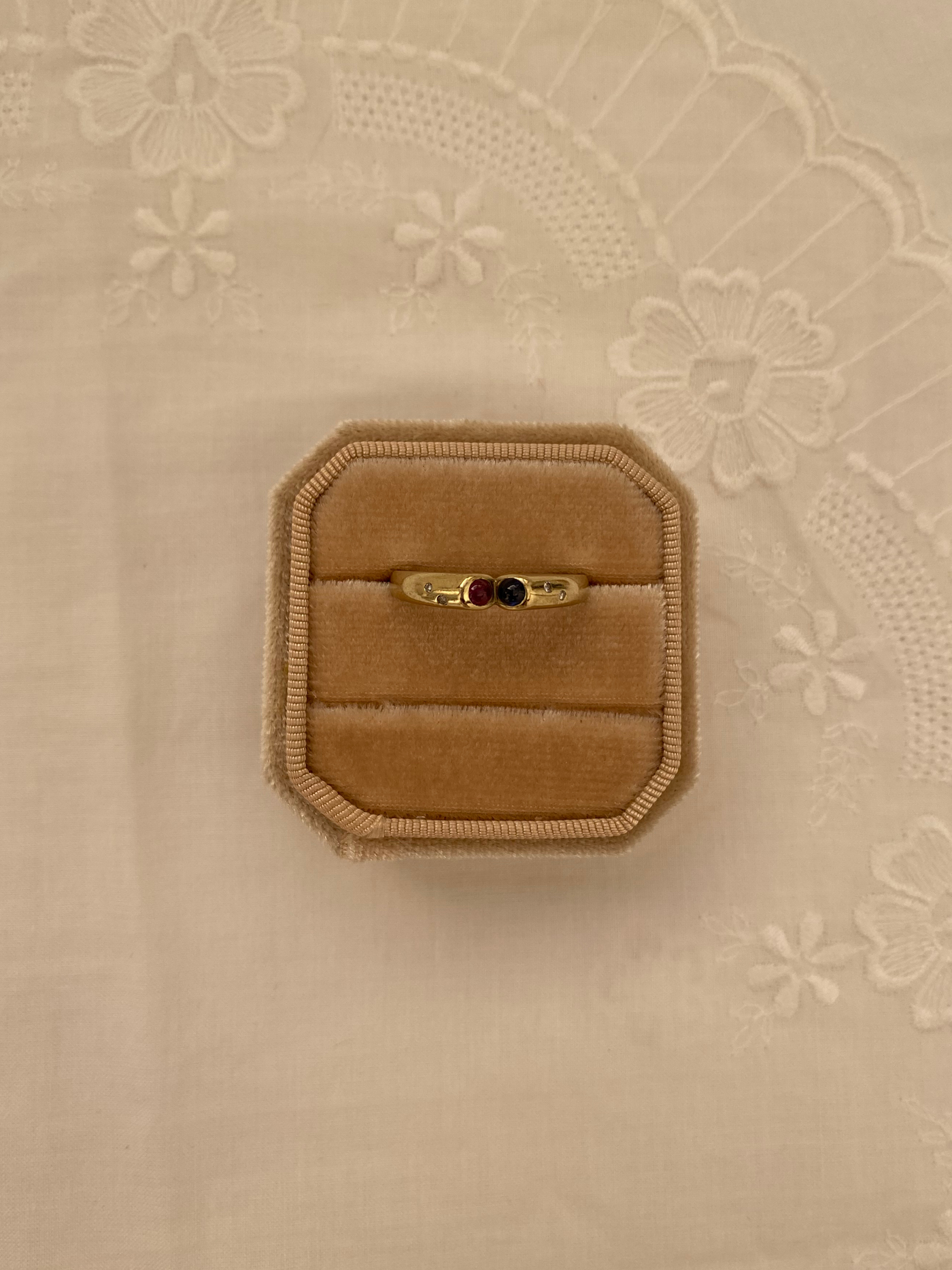 Toi et Moi Ring Vintage Gold
