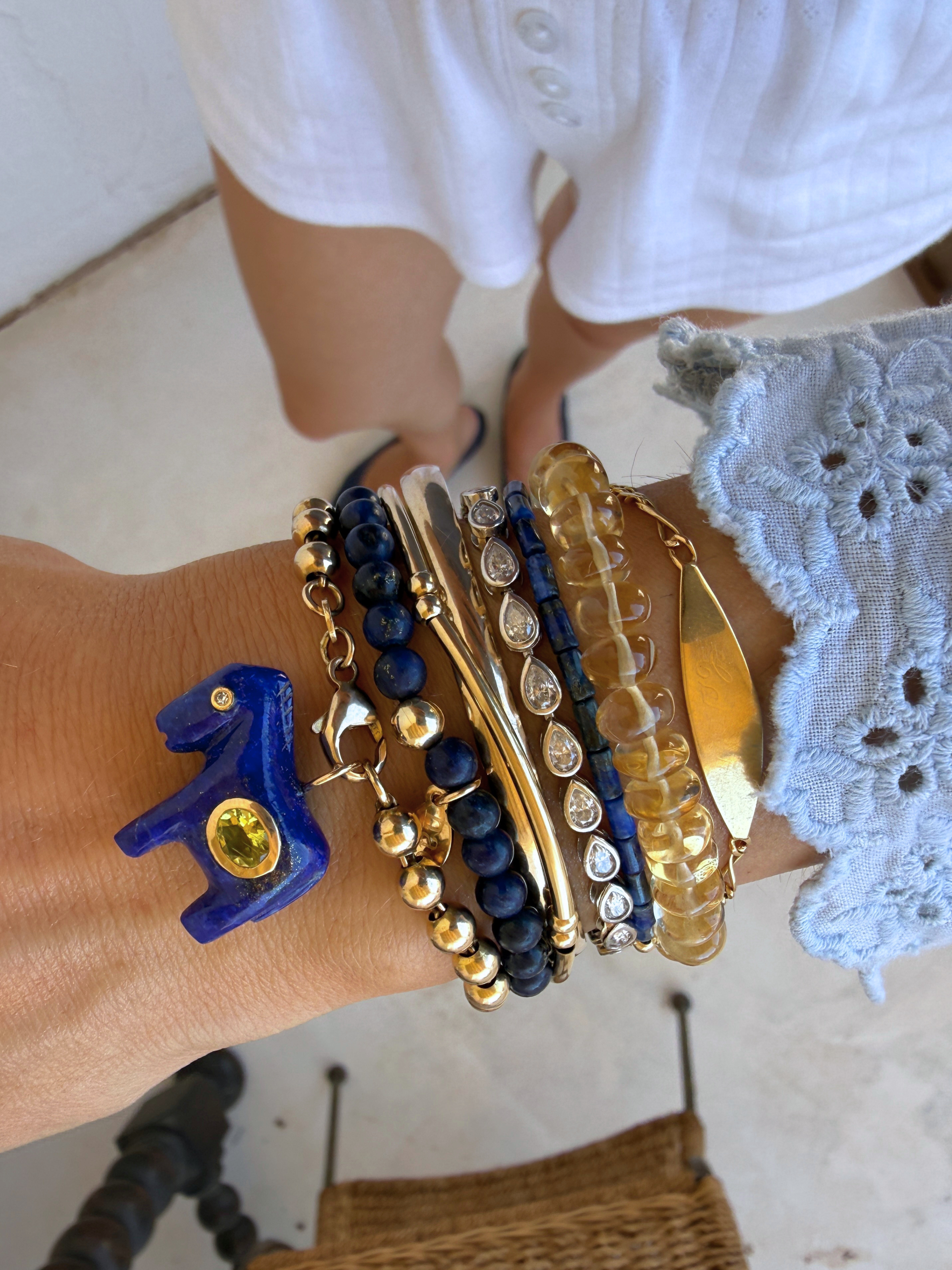 Dainty Lapislazuli Bracelet