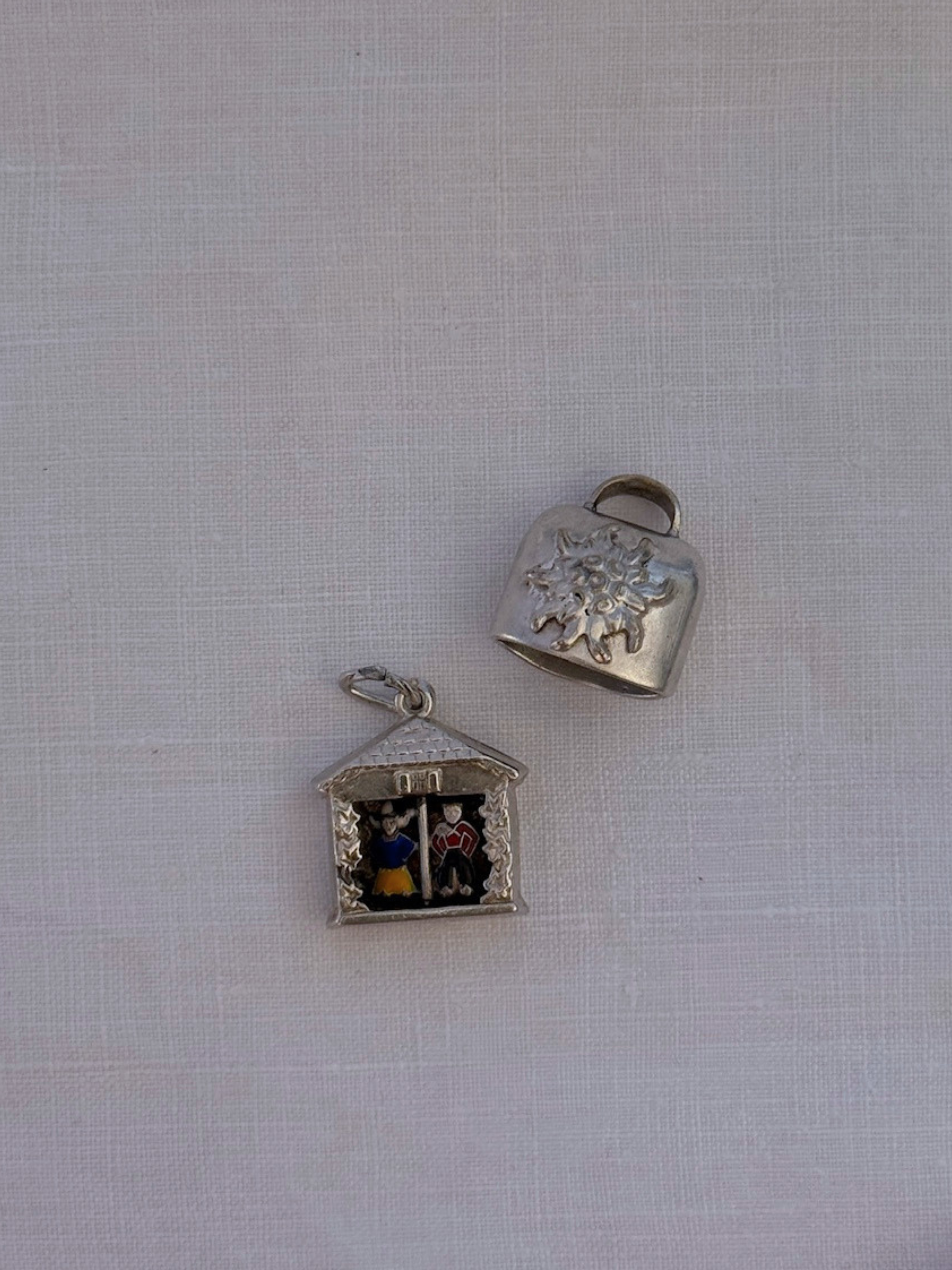 Mountain Charms Vintage Silver