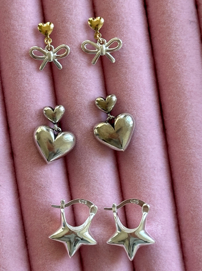 Ballerina Bow Studs