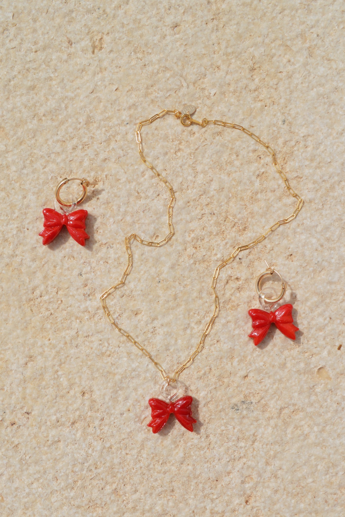 Cherry Bow Necklace