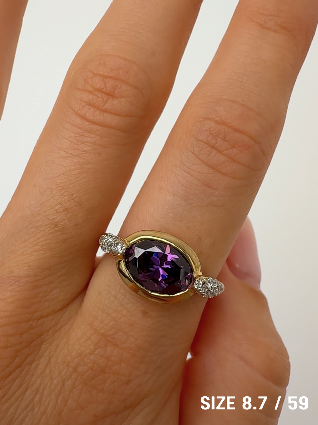 Vintage Gold Rings Size 59