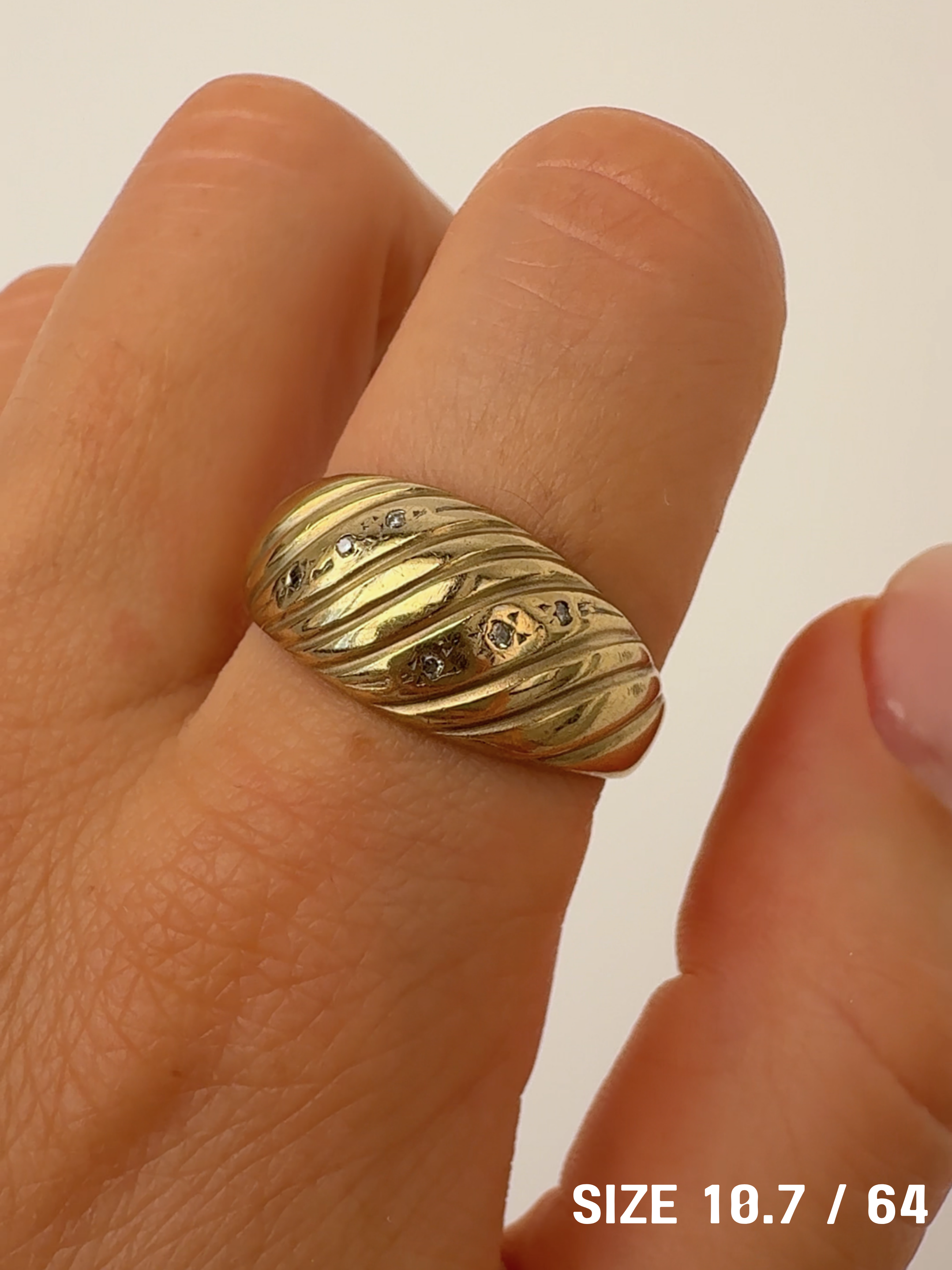 Vintage Gold Rings Size 64