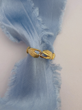 Holding Hands Ring Vintage Gold