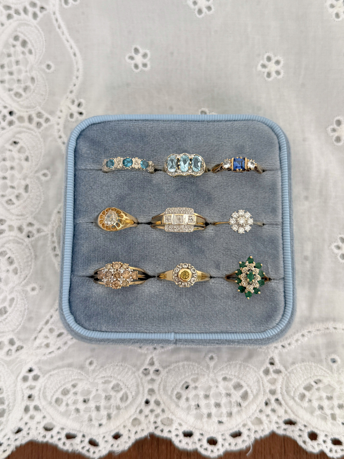 Citrine Daisy Ring