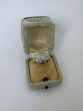 "UH" Signet Ring Vintage Silver