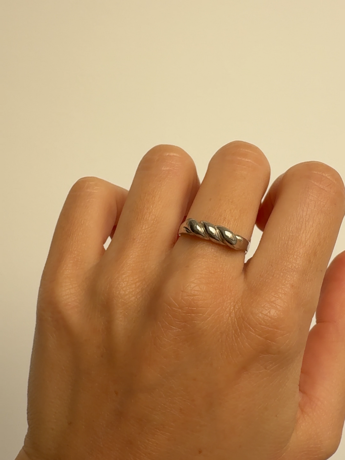 Twist Ring Vintage Silver