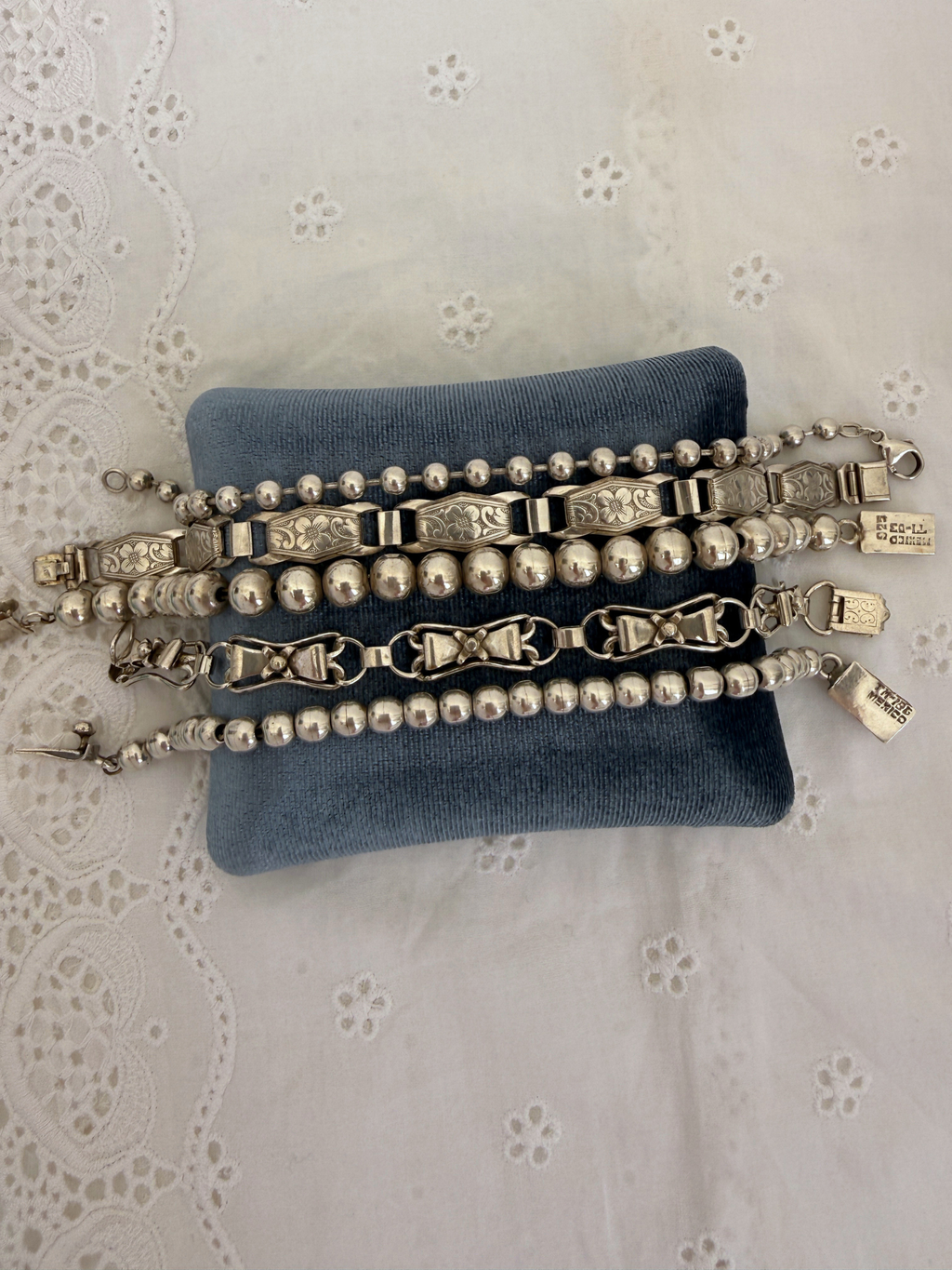 Ball Bracelet Vintage Silver