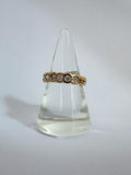 Bezel Diamond Ring Vintage Yellow Gold