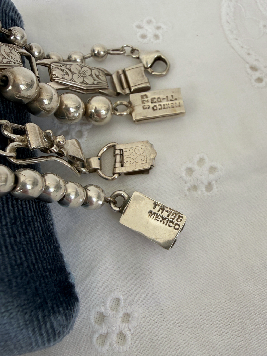 Ball Bracelet Vintage Silver