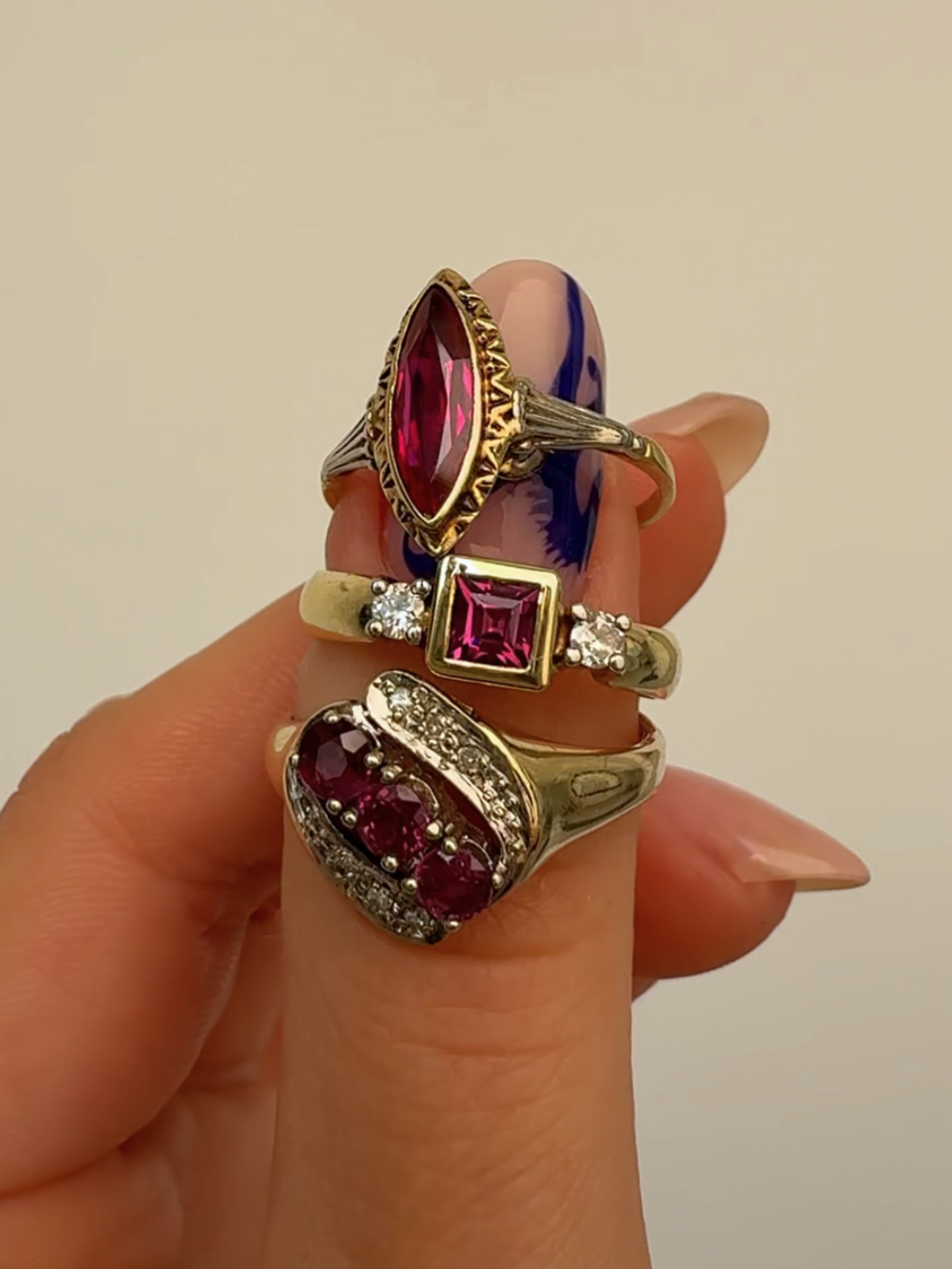 Tourmaline Ring 14k Vintage Gold