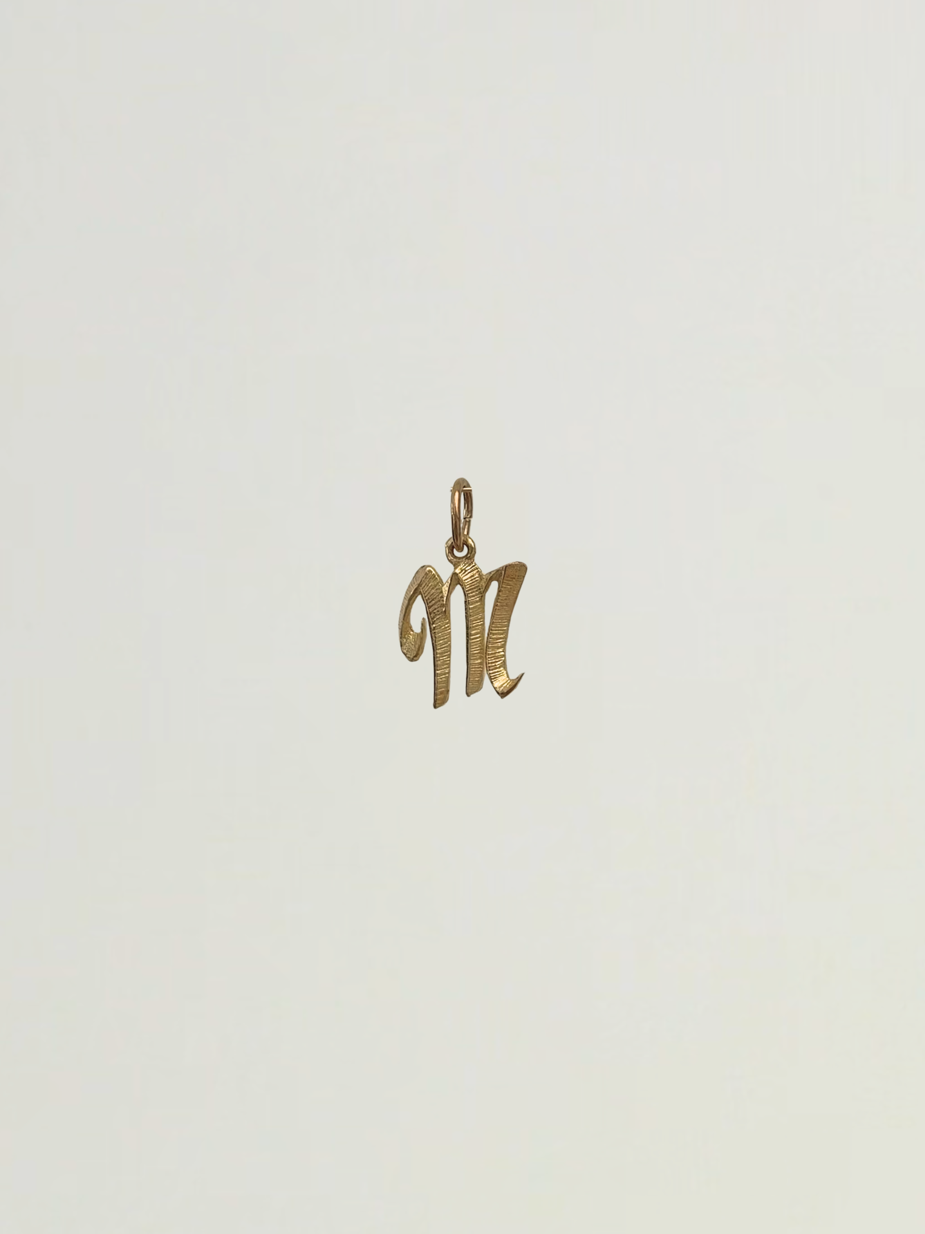 Initial Charms Vintage Gold