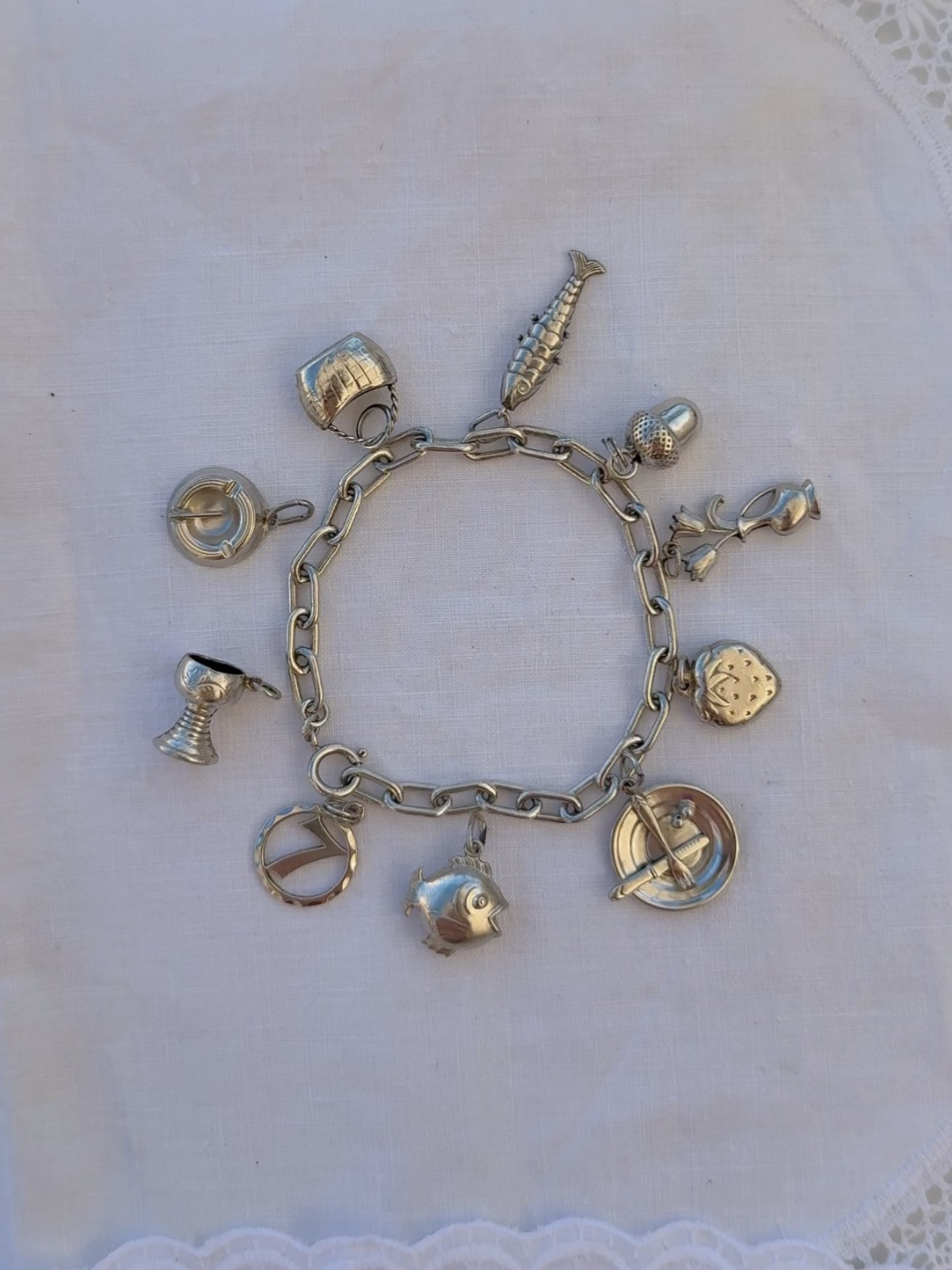 Vessel Charms Vintage Silver