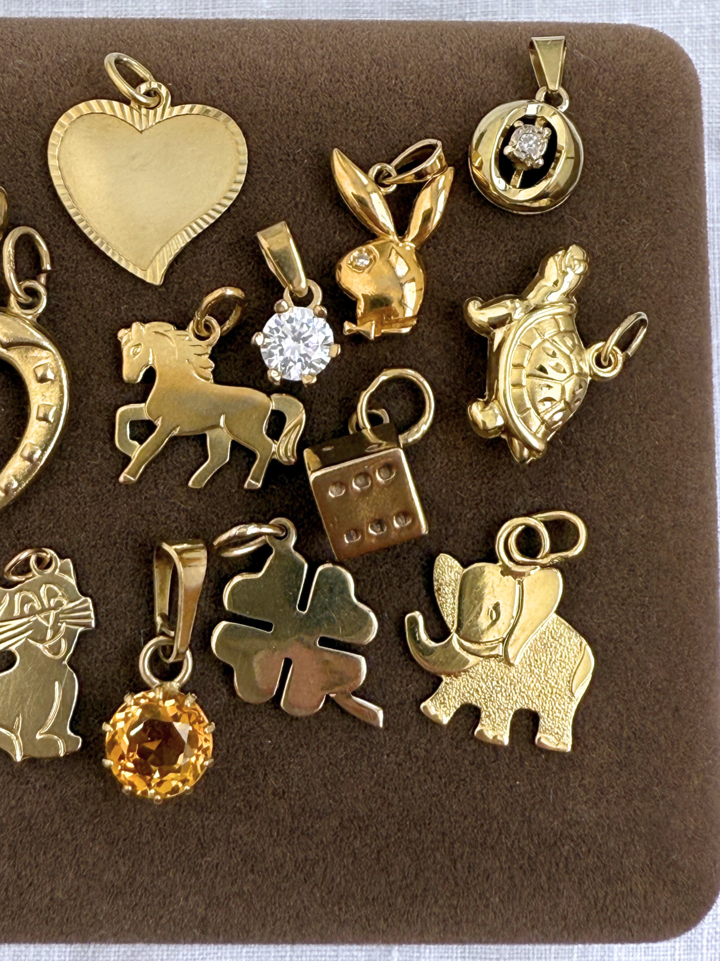 Mini Animal Charms Vintage Gold