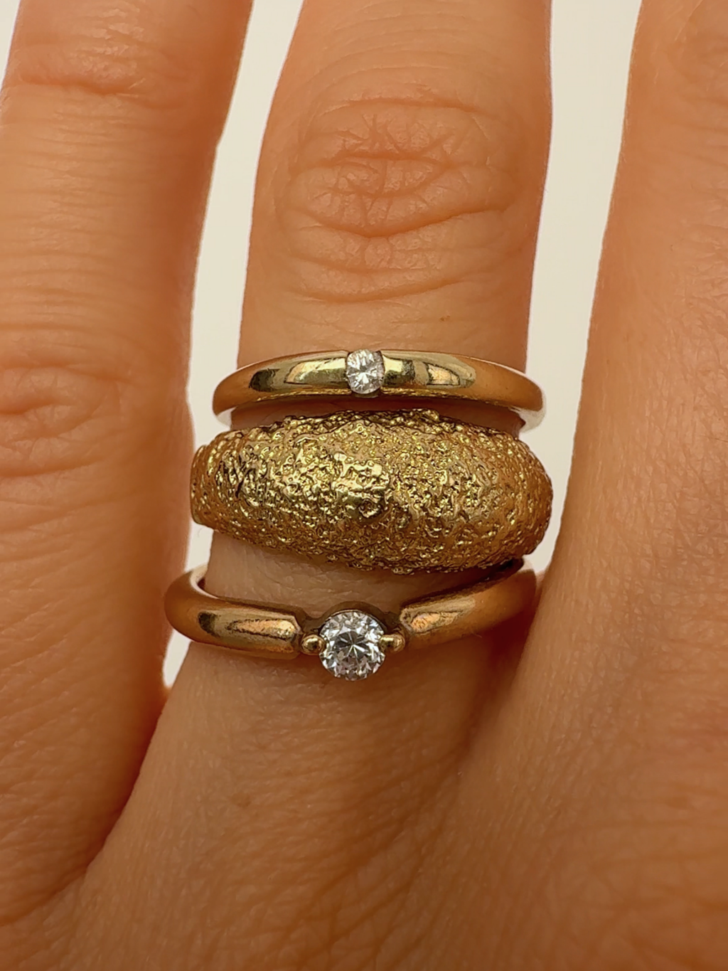 Vintage Gold Rings Size 50