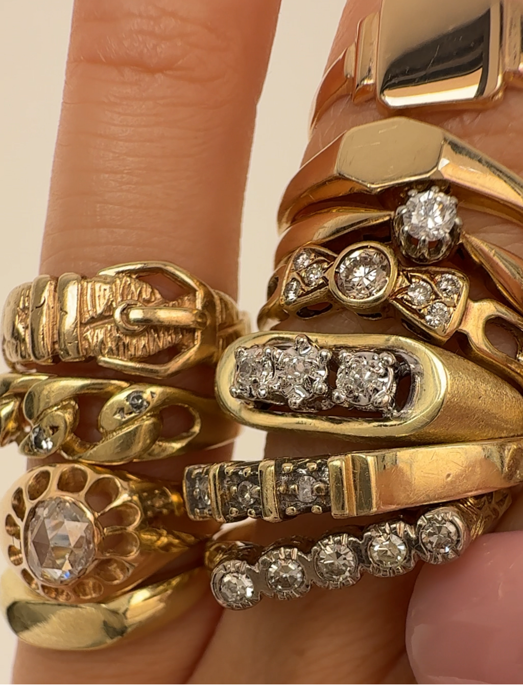 Diamond Bow Ring