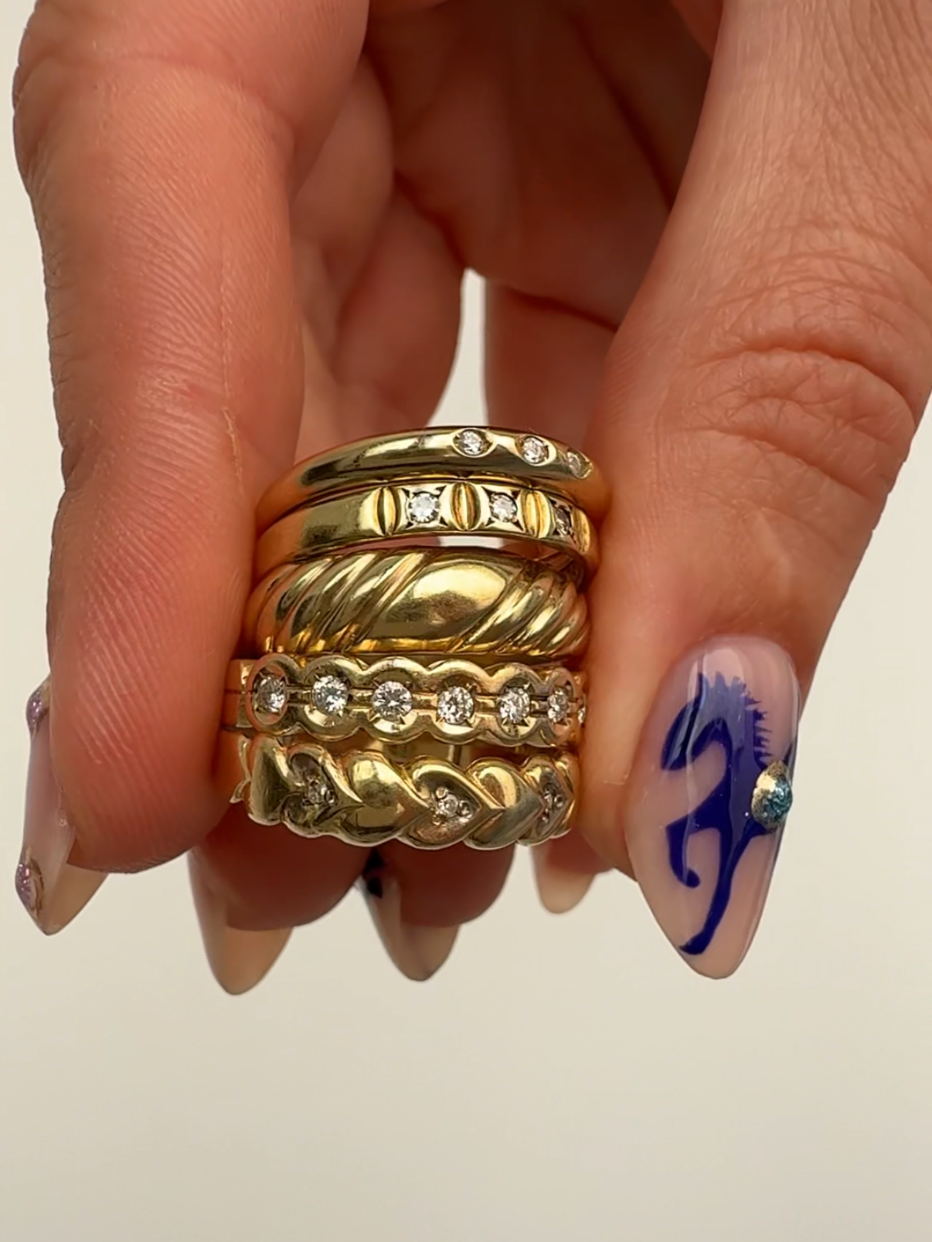 Croissant Ring 14k Vintage Gold