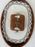 Pearl & Stone Bracelet Vintage Silver