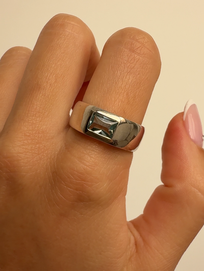 Pool Ring Vintage Silver