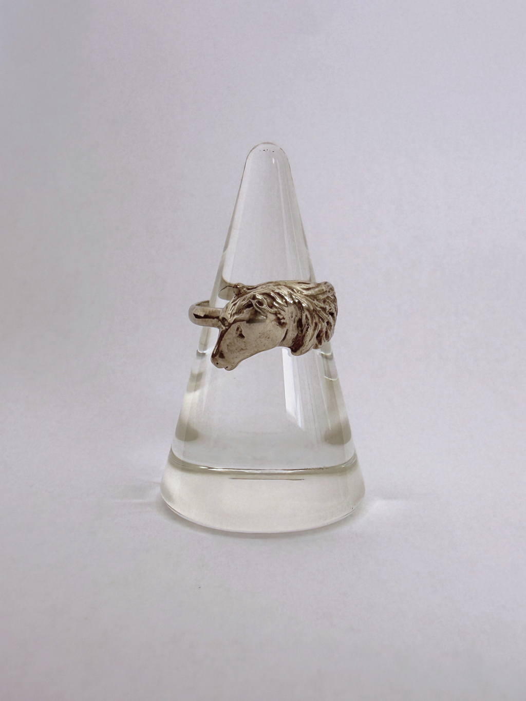 Horse Ring Vintage Silver