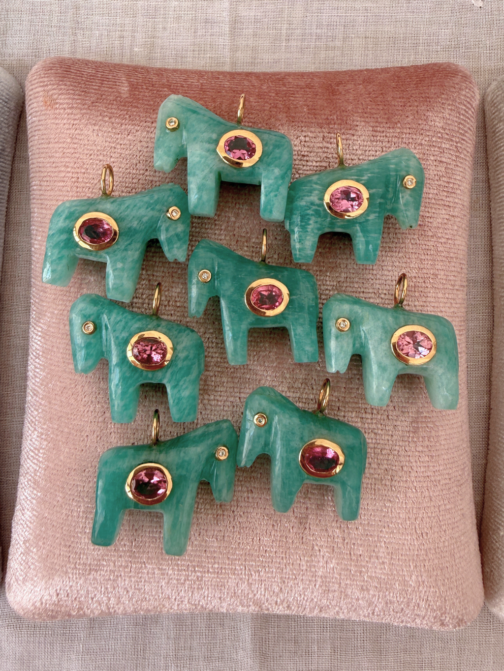 Horse Talisman Charm Turquoise