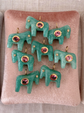 Horse Talisman Charm Turquoise