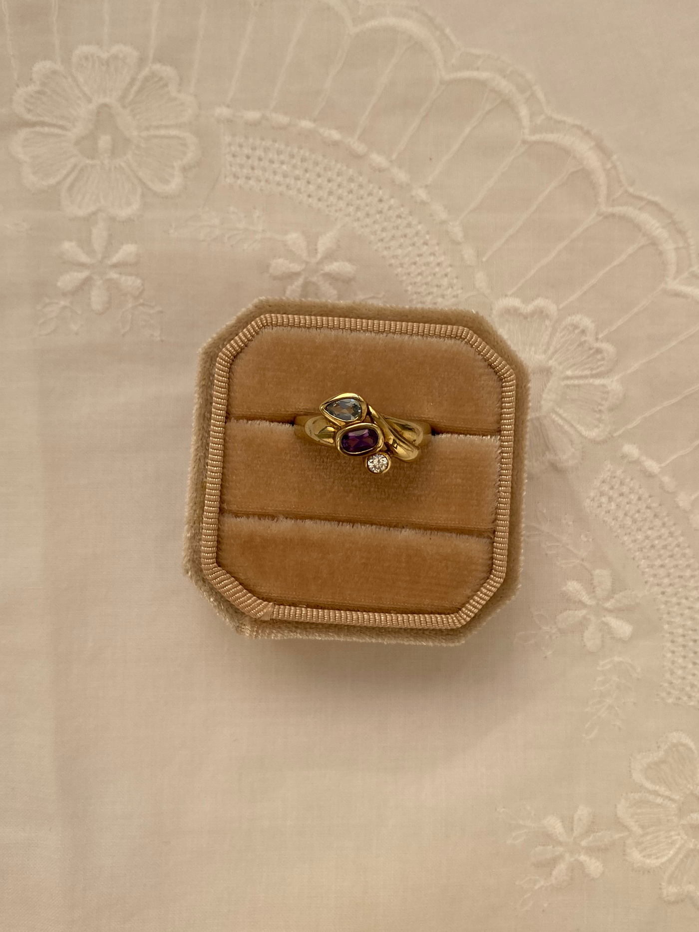 Pastell Trio Ring Vintage Gold