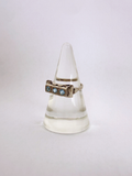 Blue Trio Ring Vintage Silver