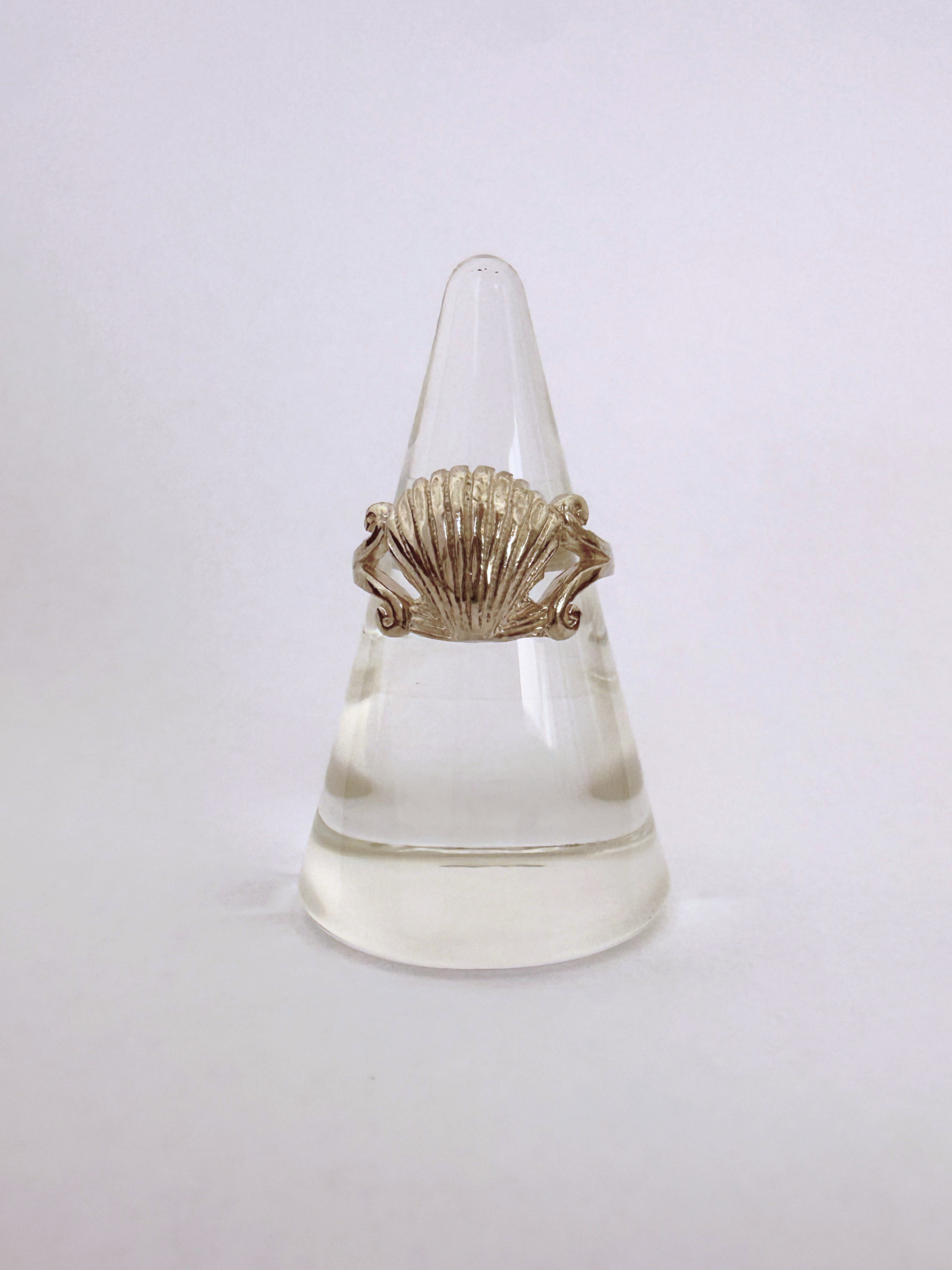 Shell Ring Vintage Silver