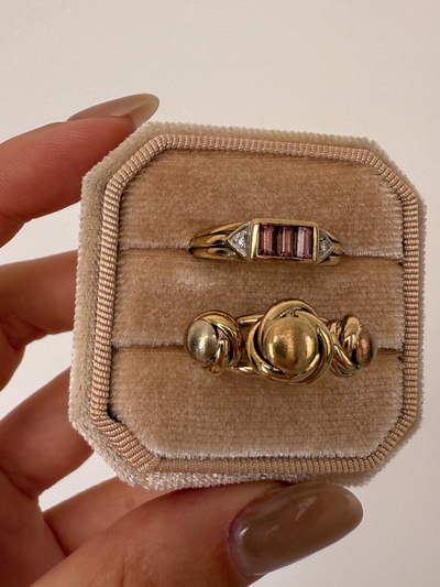 Tripple Knot Ring Vintage Gold